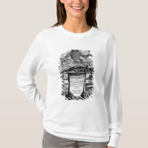 Frontispiece av Thomas Hobbes av Malmesbury Tee Shirt