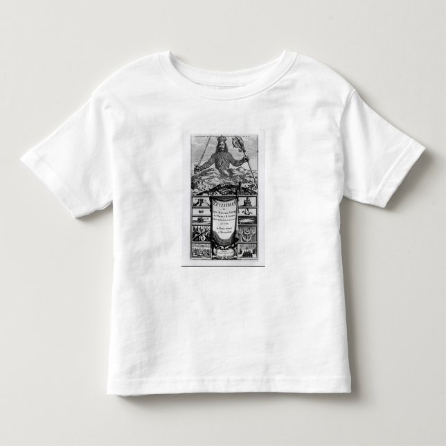 Frontispiece av Thomas Hobbes av Malmesbury Tee Shirt (Framsida)