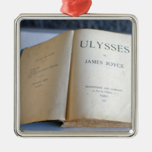 Frontispiece av "Ulysses" vid James Joyce Julgransprydnad Metall