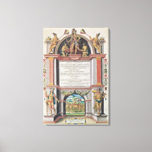 Frontispiece 'Brevis Narratio Canvastryck