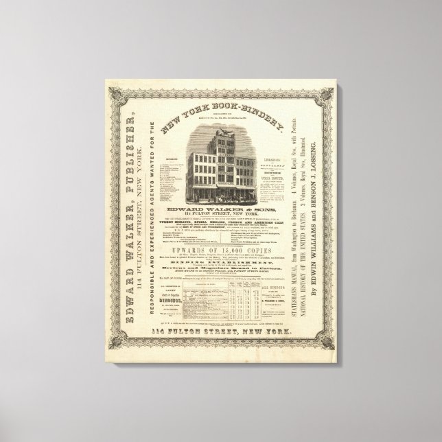 Frontispiece Coltons amerikanska Atlas Canvastryck (Framsida)