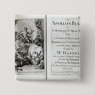 Frontispiece för Apollos festmåltid, c.1734 Knapp