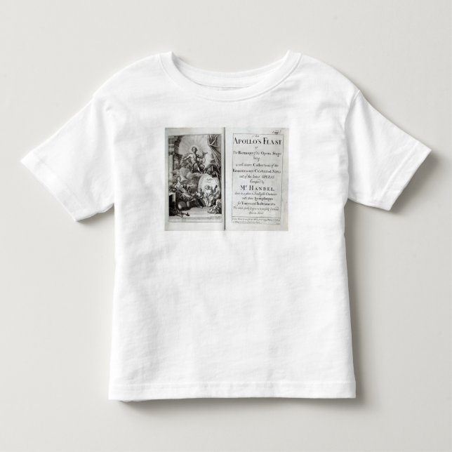 Frontispiece för Apollos festmåltid, c.1734 T-shirt (Framsida)