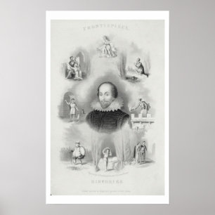 Frontispiece för "historierna", från 'Complen Poster