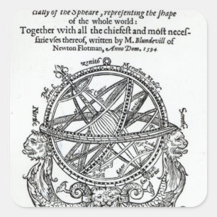 Frontispiece från "A Plain Treatise �" Fyrkantigt Klistermärke