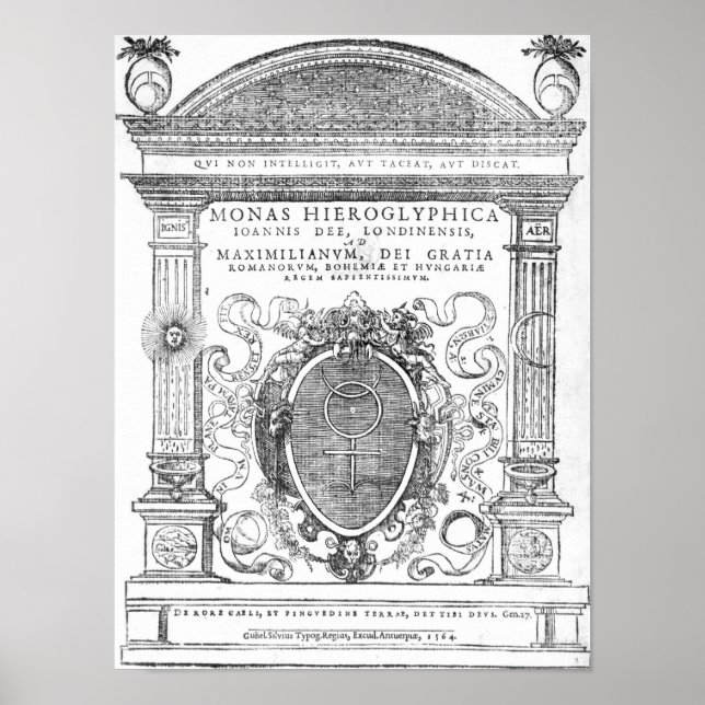Frontispiece från Monas Hieroglyphica Poster (Framsidan)