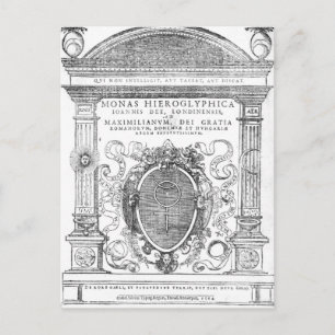 Frontispiece från Monas Hieroglyphica Vykort