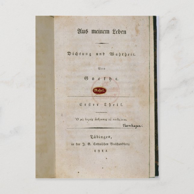 Frontispiece från "Out of my Life" Vykort (Framsida)