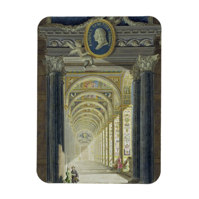 Frontispiece med en medallion porträtt i Raphael Magnet (Vertikal)