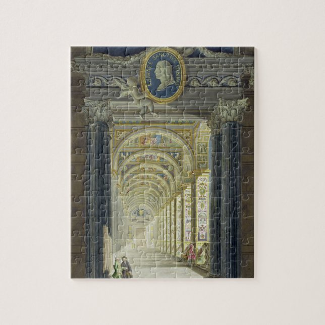 Frontispiece med ett medaljongporträtt av Raphael Pussel (Vertikal)