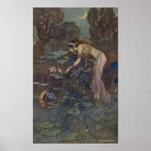 Frontispiece Sita hittar Rama bland Lotus Poster