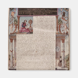Frontispiece som bokar I-visning en sida av text Magnet