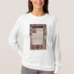 Frontispiece som bokar I-visning en sida av text Tee Shirt