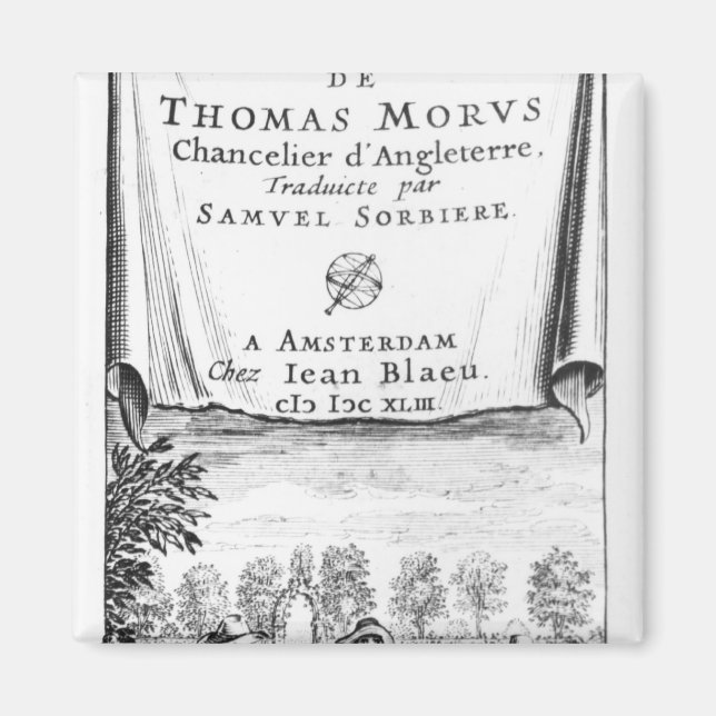 Frontispiece, "Thomas Mors utopi" Magnet (Framsidan)