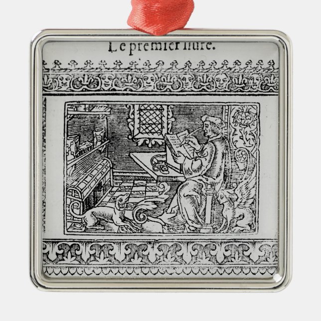 Frontispiece till den första boken av Utopia Julgransprydnad Metall (Framsidan)