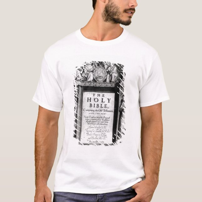 Frontispiece till 'den heliga Bible'en Tee Shirt (Framsida)