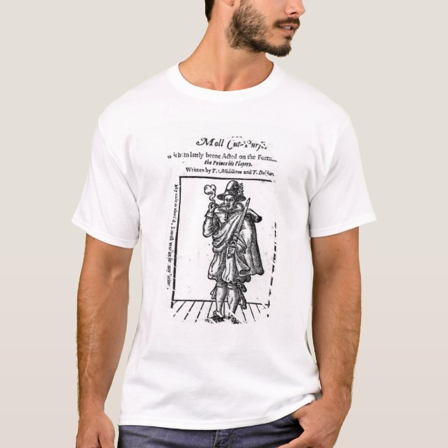 Frontispiece till 'den ryta Girle'en Tee Shirt (Framsida)