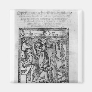 Frontispiece till en italiensk kockbok magnet