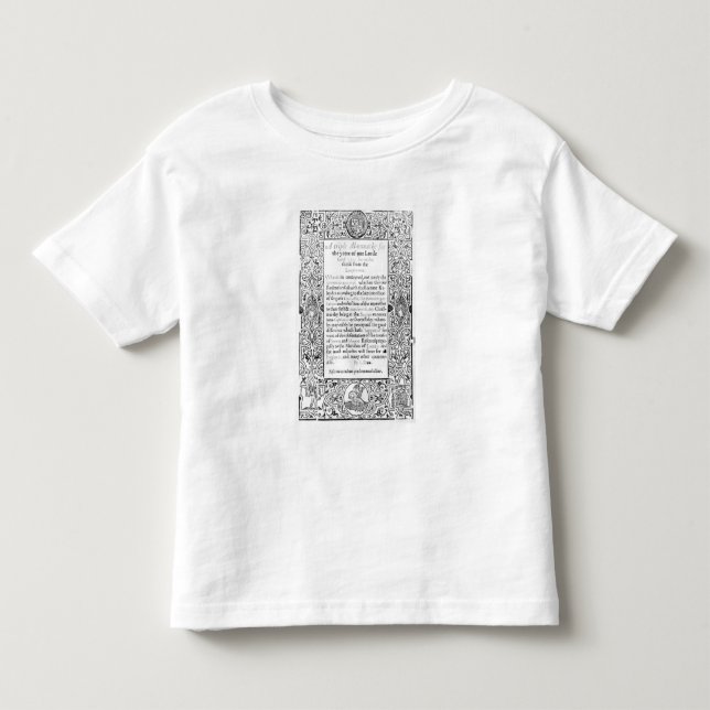 Frontispiece till en romersk kalender, 1591 tee shirt (Framsida)