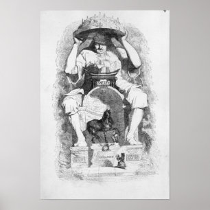 Frontispiece till "Gullivers resor by Poster