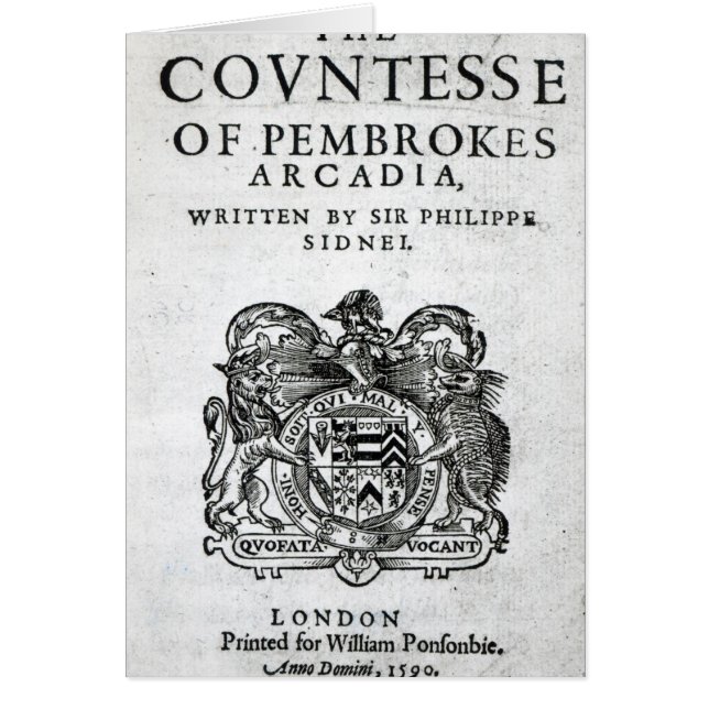 Frontispiece till hälsningskort (Framsidan)