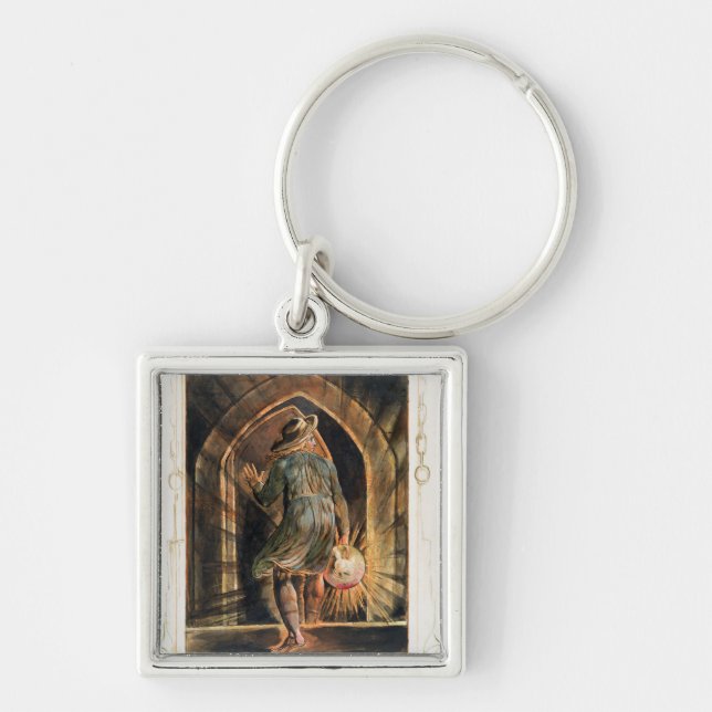 Frontispiece till "Jerusalem" (Bentley kopierar Fyrkantig Silverfärgad Nyckelring (Framsidan)