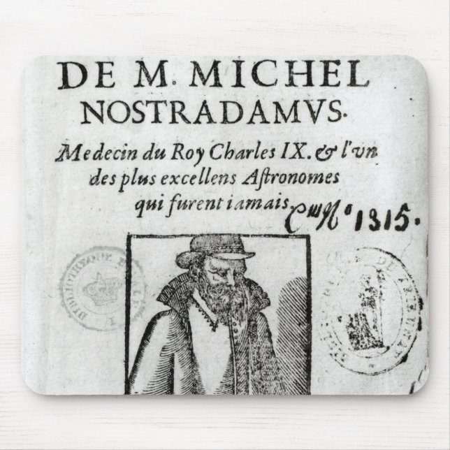 Frontispiece till 'Les Propheties de M. Michel Musmatta (Framsidan)