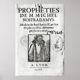 Frontispiece till 'Les Propheties de M. Michel Poster
