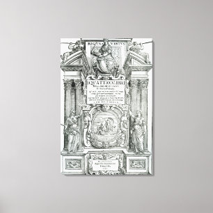 Frontispiece till 'Quattro libridell'architettura Canvastryck