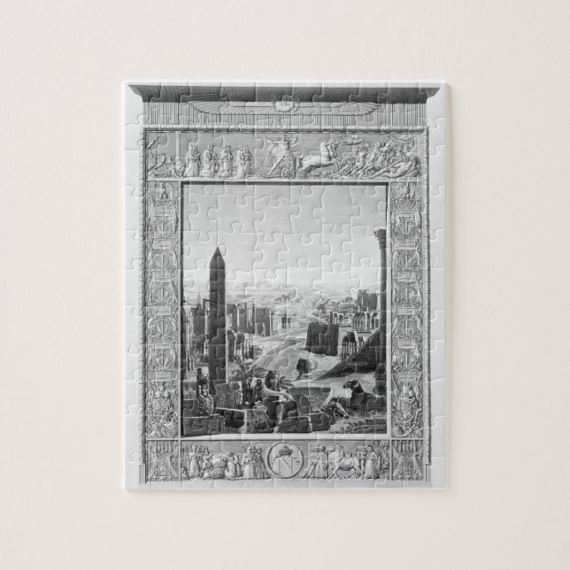 Frontispiece till volym 1 av `-beskrivningen av pussel (Vertikal)