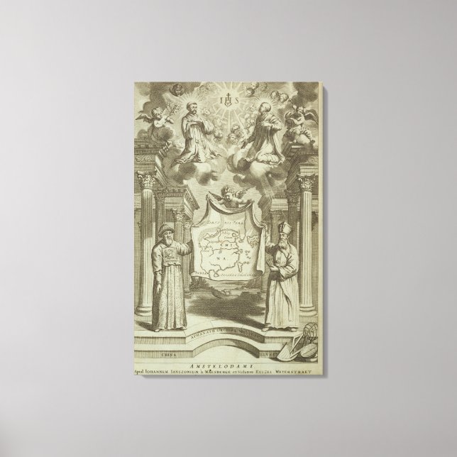Frontispiece to "China Illustrated" by Athanasius Canvastryck (Framsida)