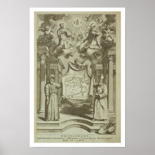 Frontispiece to "China Illustrated" by Athanasius Poster