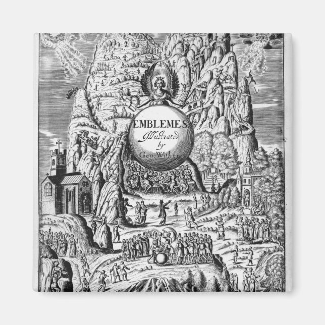 Frontispiece to George Wither's 'Emblems', 1635 Magnet (Framsidan)