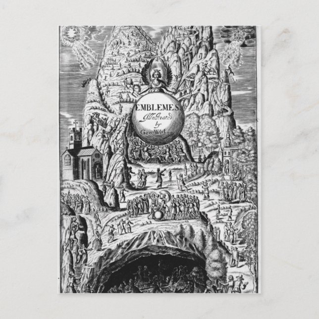 Frontispiece to George Wither's 'Emblems', 1635 Vykort (Framsida)