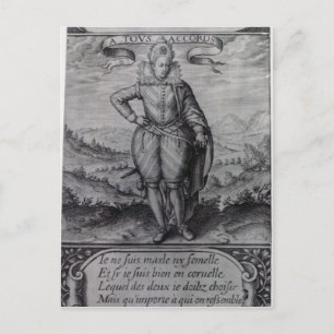 Frontispiece to "Les Hermaphrodites" Vykort