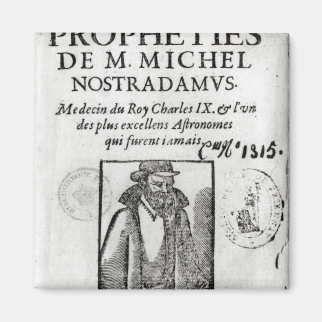 Frontispiece to 'Les Propheties de M. Michel Magnet (Framsidan)