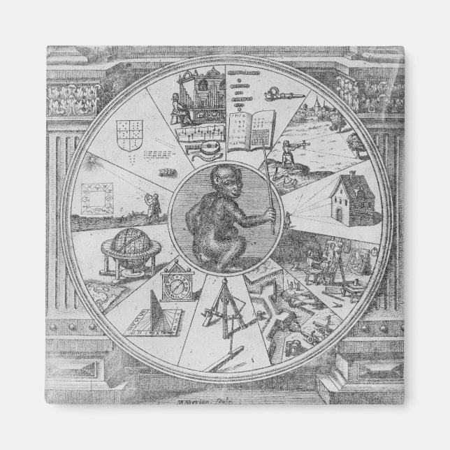 Frontispiece to Robert Fludds Utriusque Magnet (Framsidan)