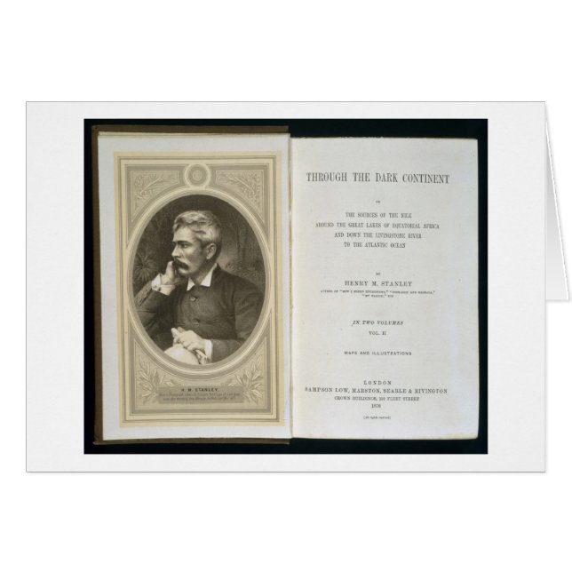 Frontispiece to 'through the Mörk Continent', by H Hälsningskort (Framsidan Horizontal)
