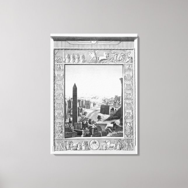 Frontispiece to Volume 1 of the `Description of Eg Canvastryck (Framsida)