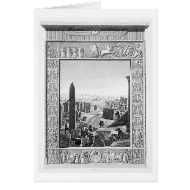 Frontispiece to Volume 1 of the `Description of Eg Hälsningskort (Framsidan)