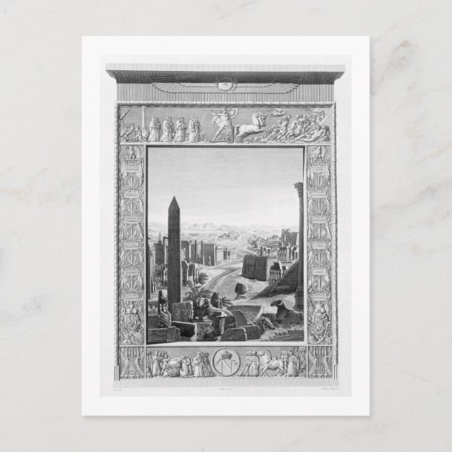 Frontispiece to Volume 1 of the `Description of Eg Vykort (Framsida)