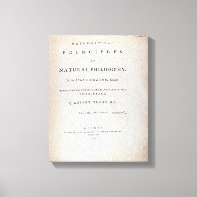 Frontispiece to Volume I Canvastryck (Framsida)