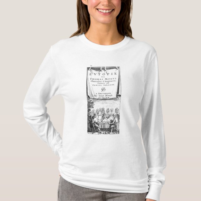 Frontispiece 'Utopiaen av Thomas More T Shirt (Framsida)
