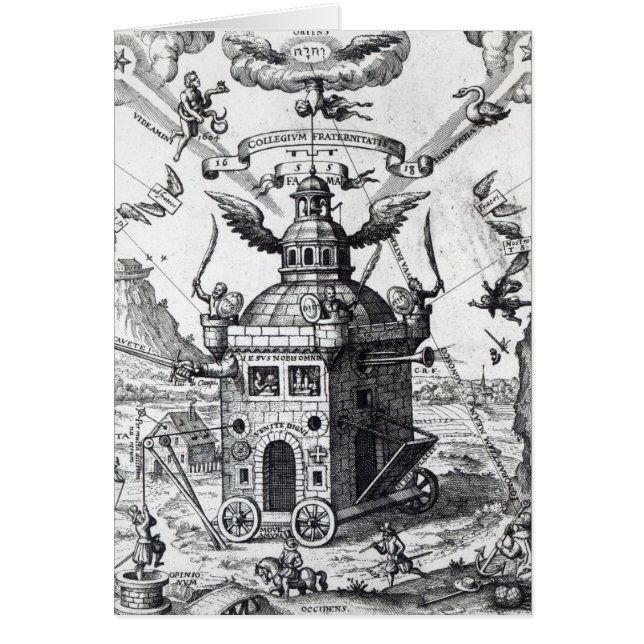 Frontispiece'Collegium Fama Fraternitatis Hälsningskort (Framsidan)