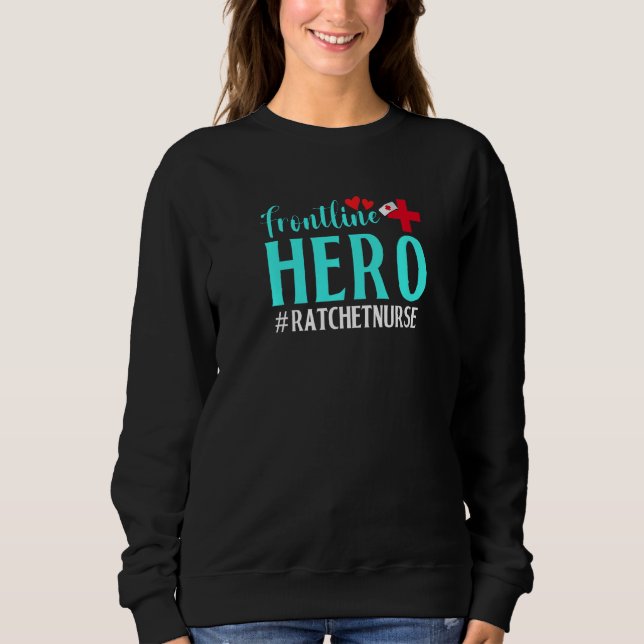 Frontline Hero Ratchet Nurse Worker Frontline Esse T Shirt (Framsida)