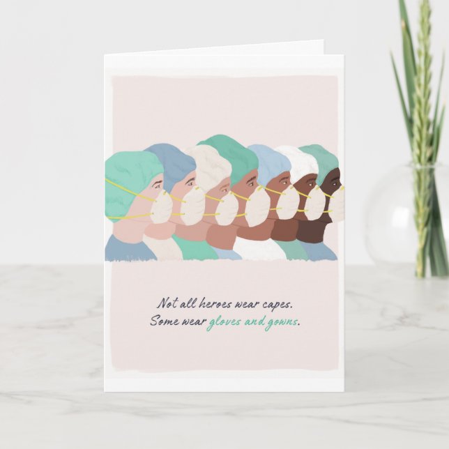 Frontline Hero - tackkort Kort (Framsida)