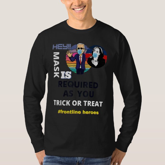 Frontline Heroes Mask krävs när du försöker eller T Shirt (Framsida)
