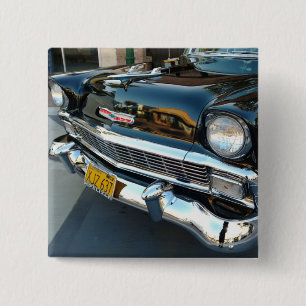 Frontof a Classic 1956 Chevy Bel Luft Hot rod Knapp