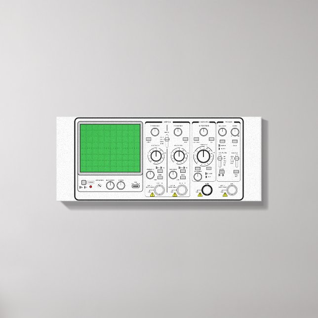 Frontpanelens allmänna soscilloscope-spänningstest canvastryck (Framsida)