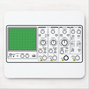 Frontpanelens allmänna soscilloscope-spänningstest musmatta